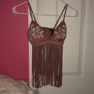 Forever 21 suede bralet